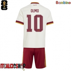 Spagna Dani Olmo #10 Seconda Maglia Bambino Mondiali 2026 Manica Corta (+ Pantaloni corti)